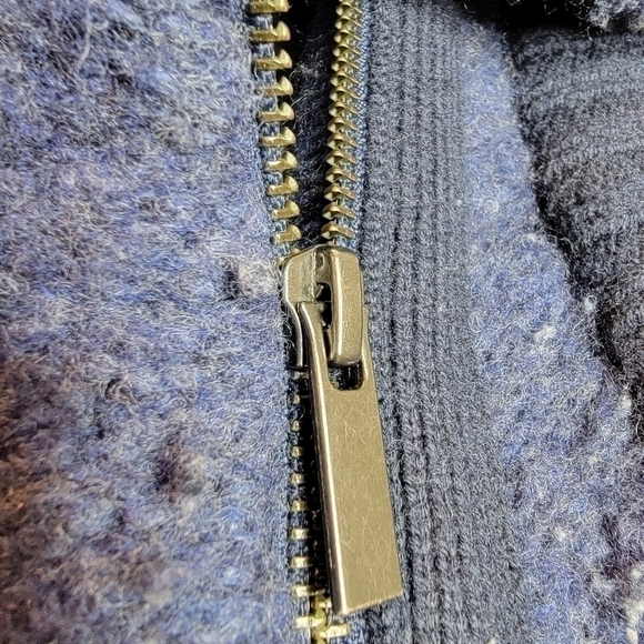 Banana Republic Cardigan Vest Women's Small Merino Wool Asymmetrical Zipper - Picture 6 of 13